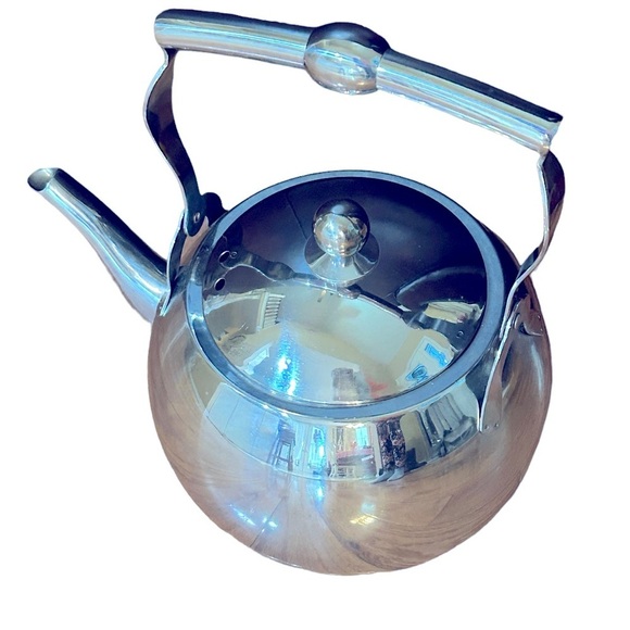 Palm Restaurant 18/10 Stainless Steel Teapot - Picture 1 of 7